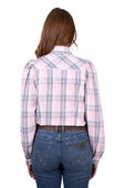 Wrangler Pink Phoebe Check Western Shirt