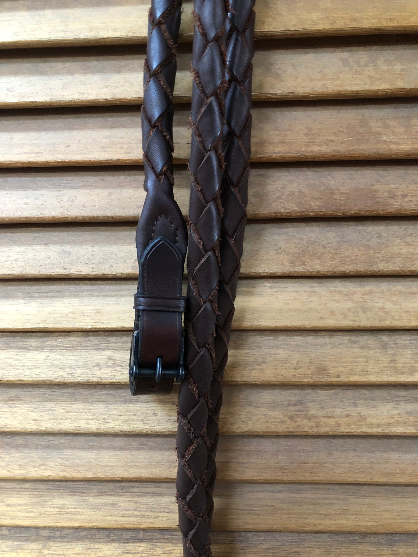 Plated leather lead