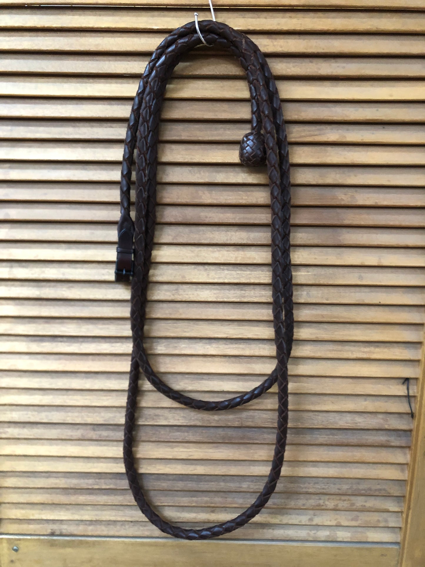 Plated leather lead