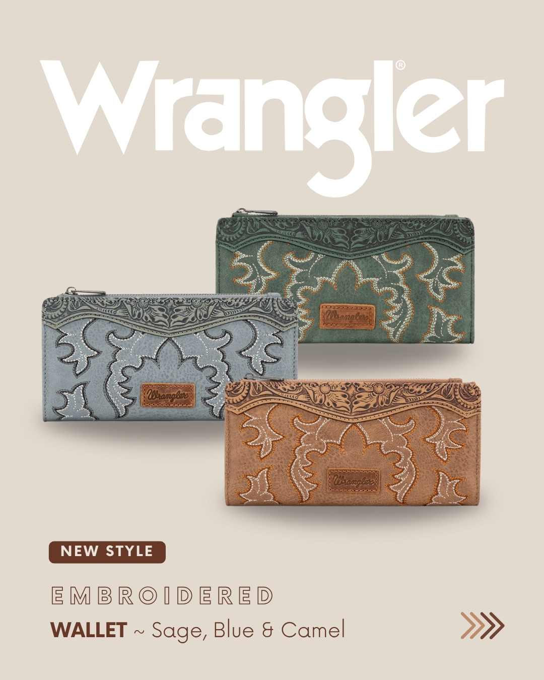 Wrangler Embroidered Wallet