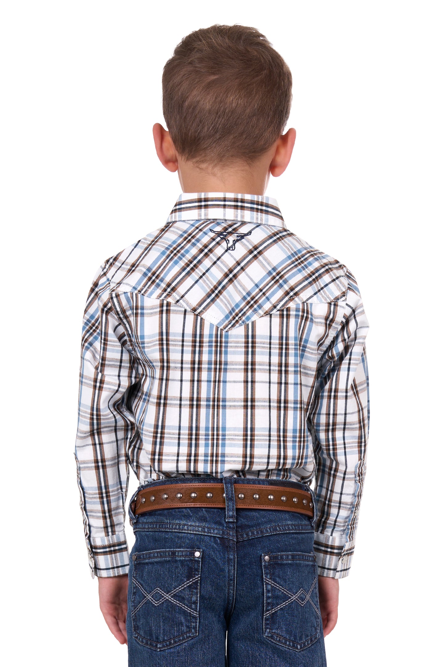 Boy's Evan Check Western Shirt