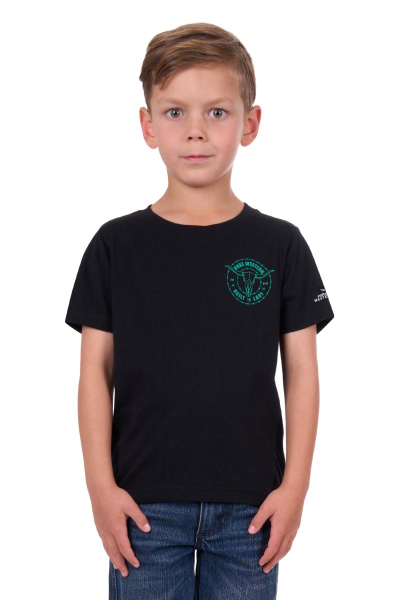 Boys Black Walker Tee