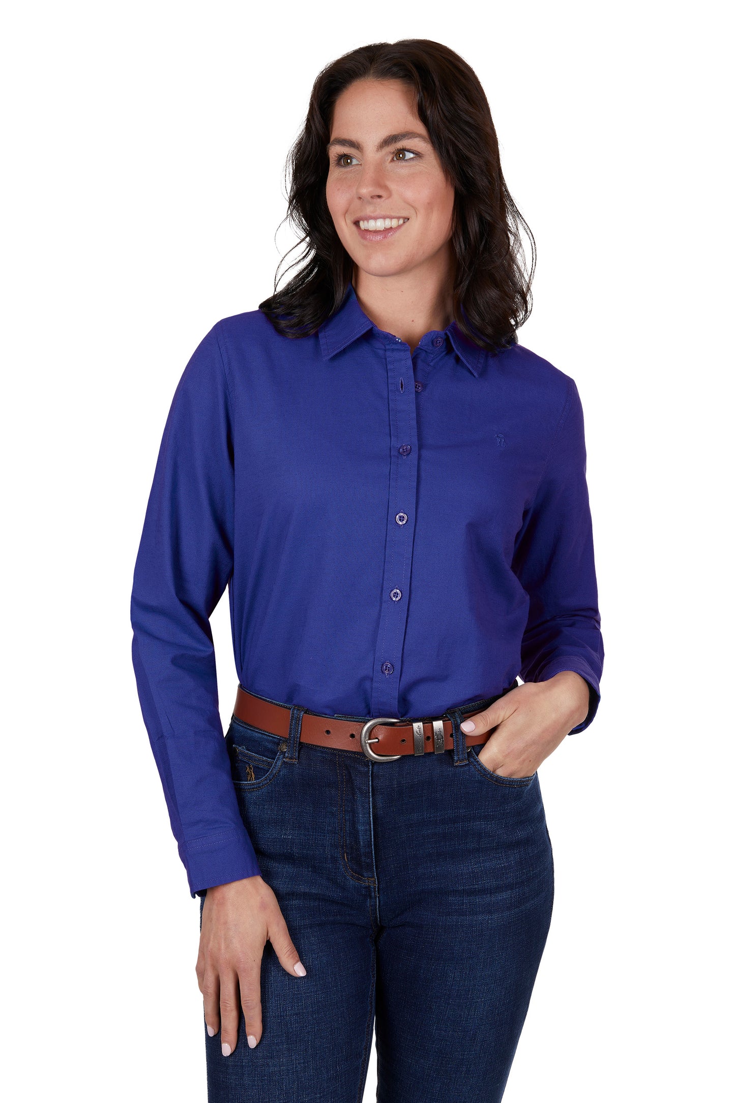 Laura Linen Shirt Cobalt Blue