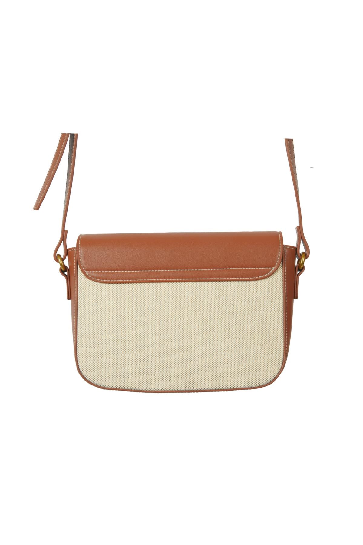 Alicia Crossbody Bag Tan and Cream