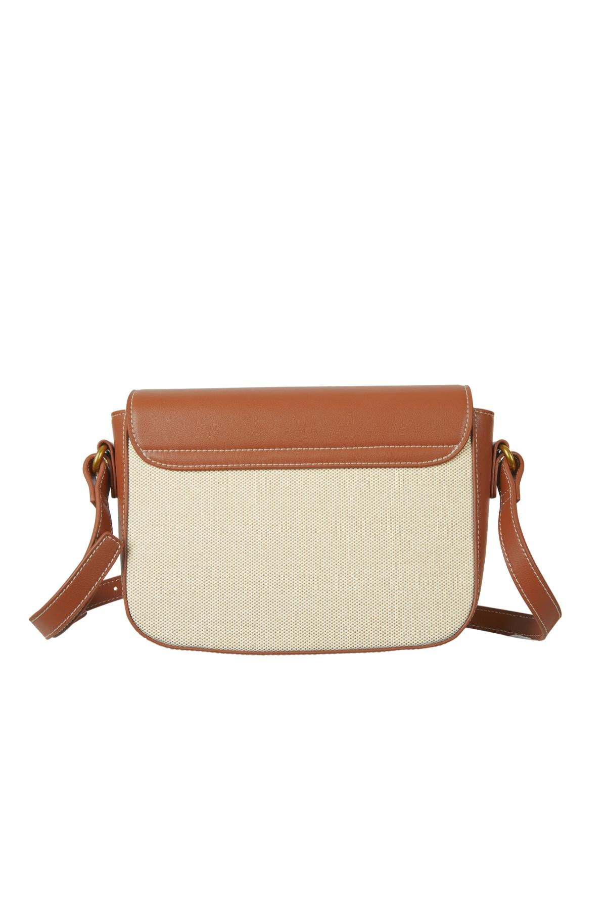 Alicia Crossbody Bag Tan and Cream