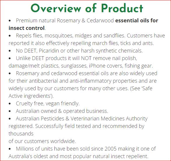 Natures Botanical Insect Repellent