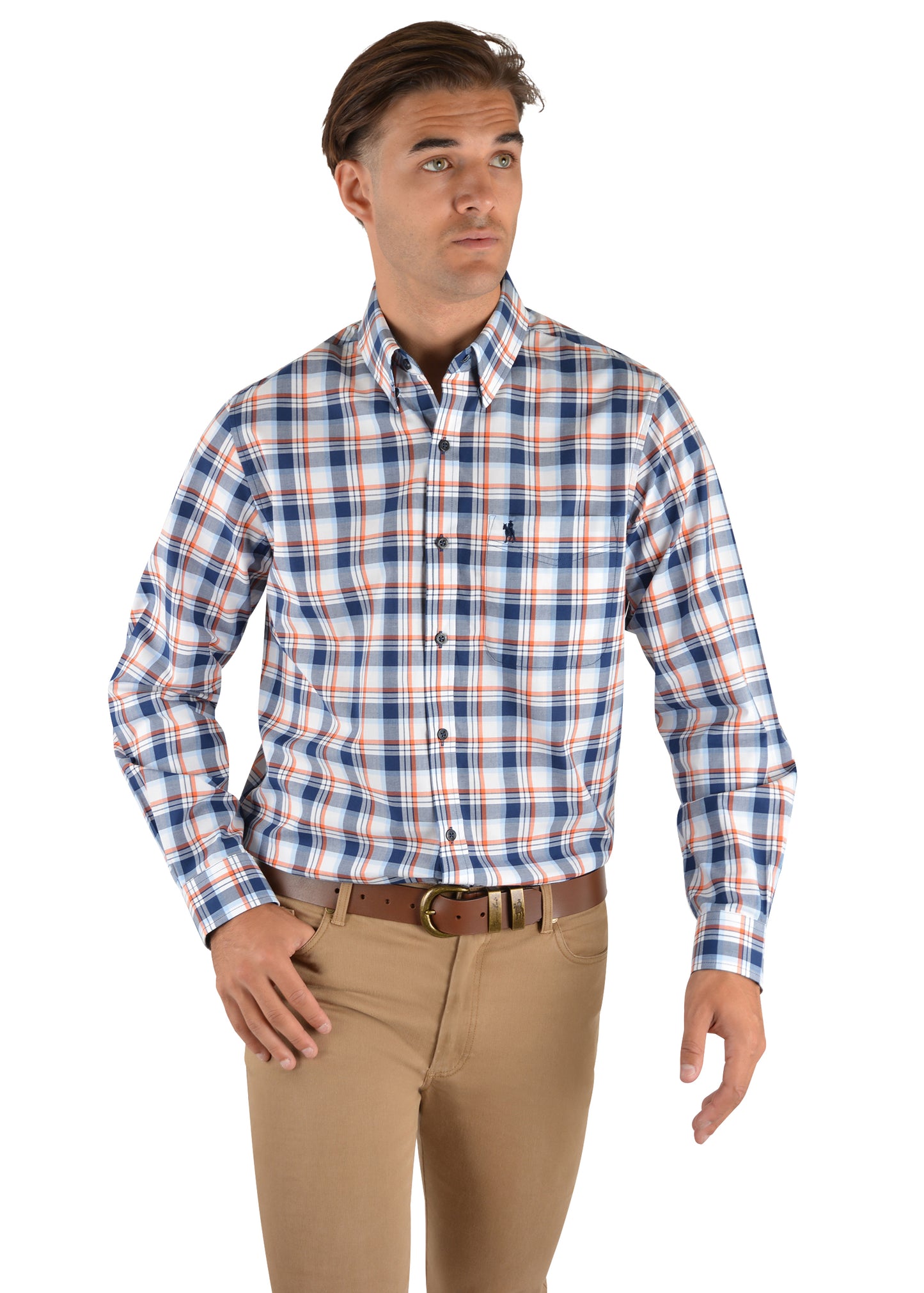ALBERT CHECK 1-PKT L/S SHIRT