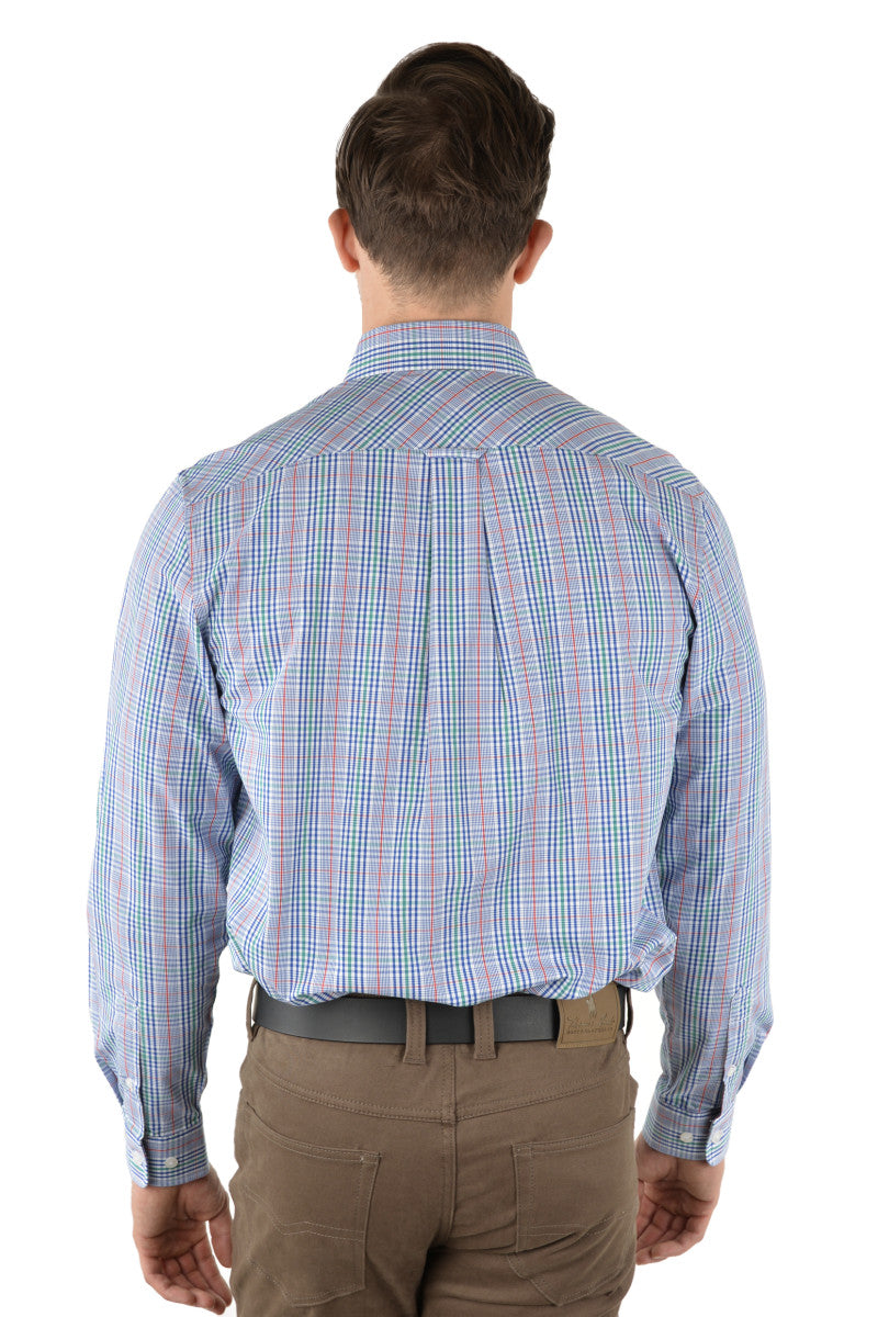 GLADSTONE CHECK 2-POCKET LONG SLEEVE SHIRT