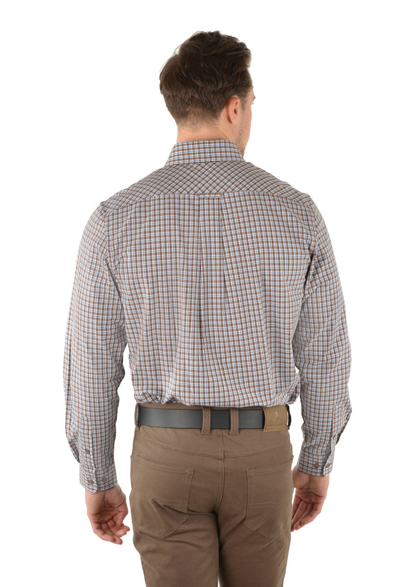 CLARKE CHECK 2-POCKET LONG SLEEVE SHIRT
