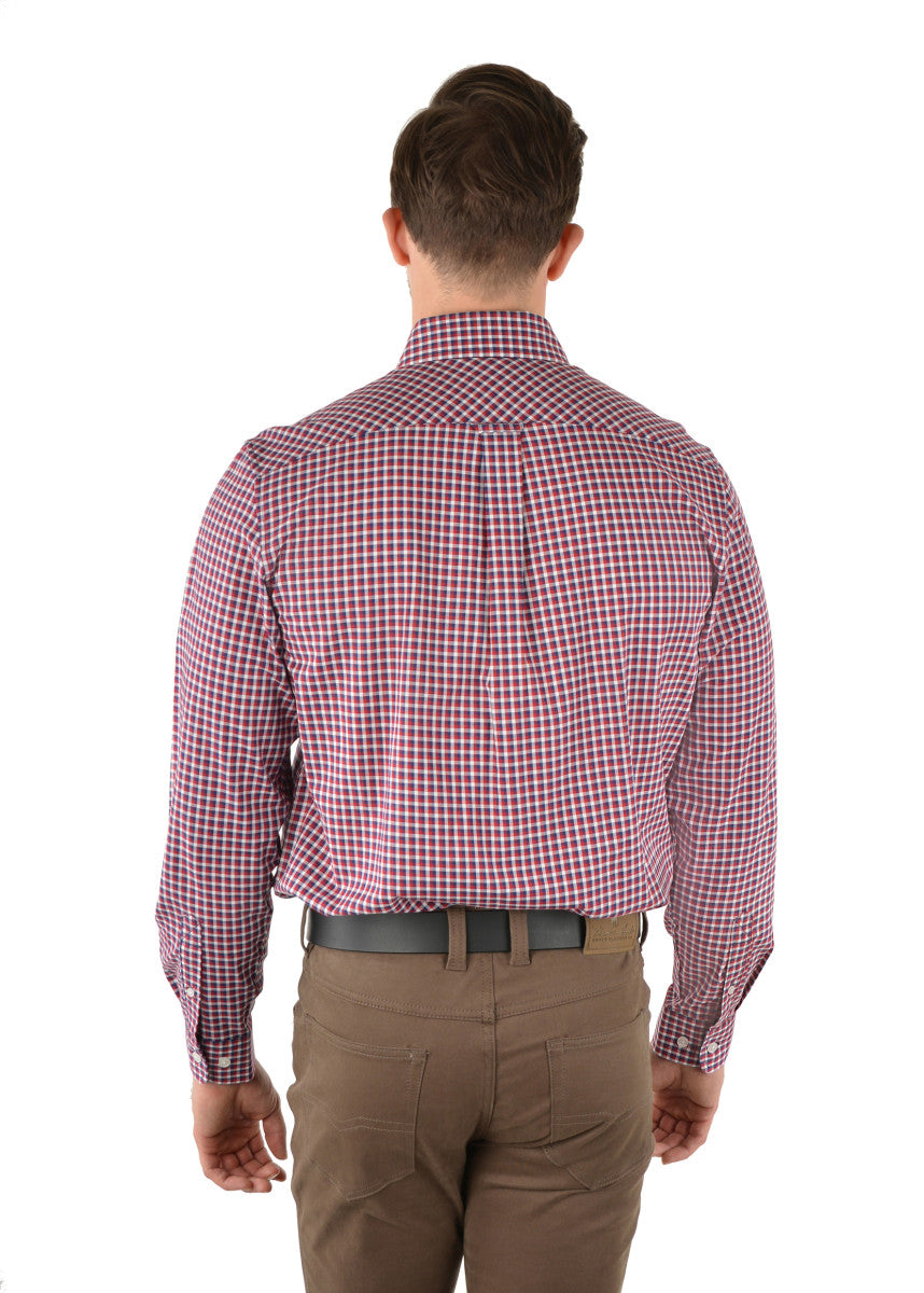 HUME CHECK 2-POCKET LONG SLEEVE SHIRT