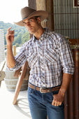 Mens Evan Check Western Shirt