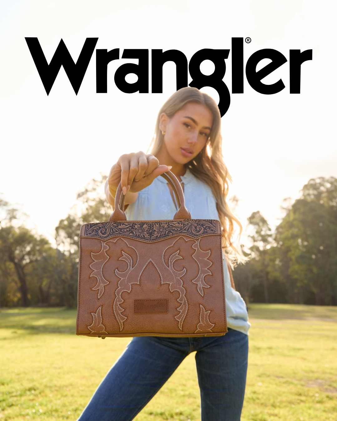 Wrangler Embroidered Crossbody Bag