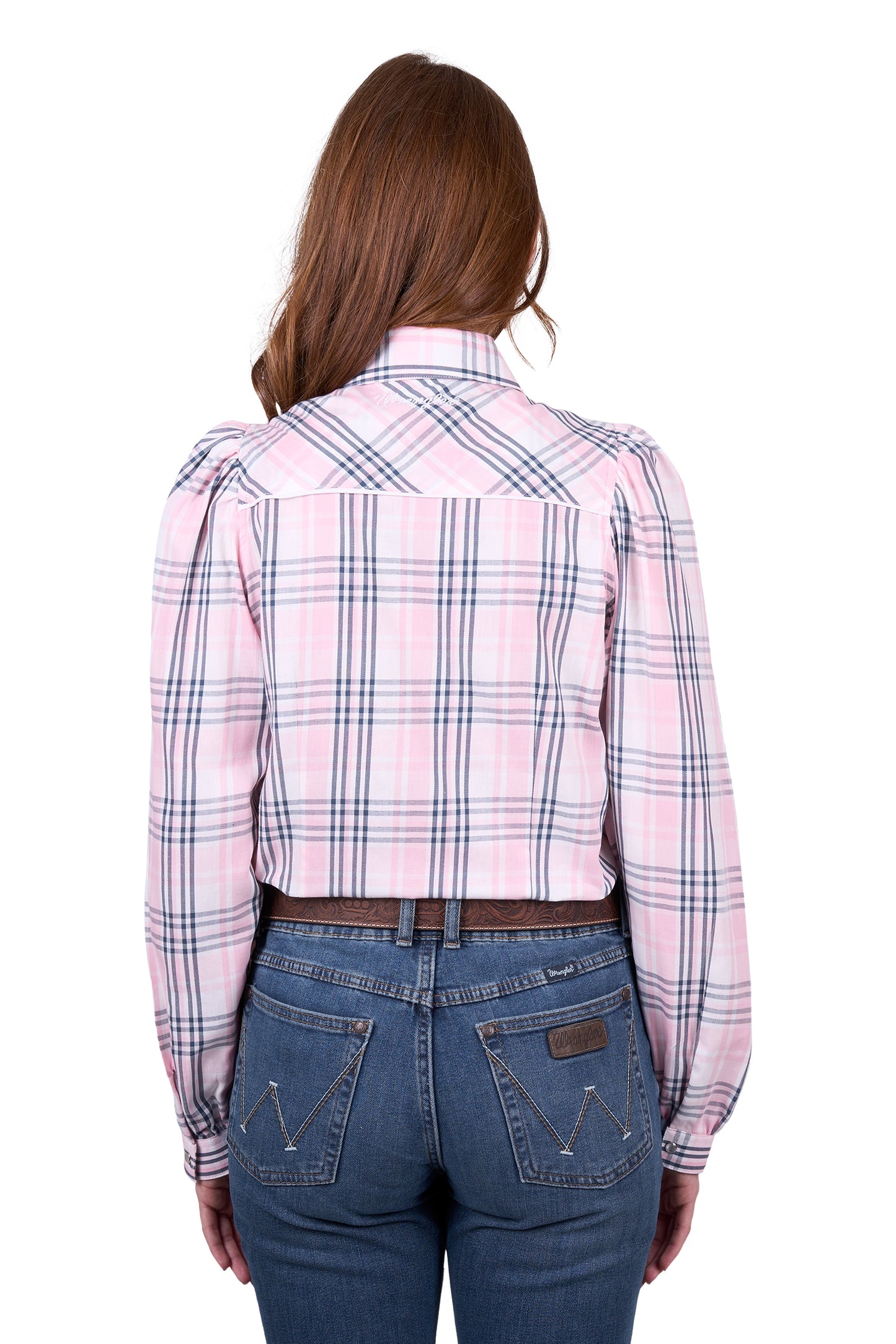 Wrangler Pink Phoebe Check Western Shirt
