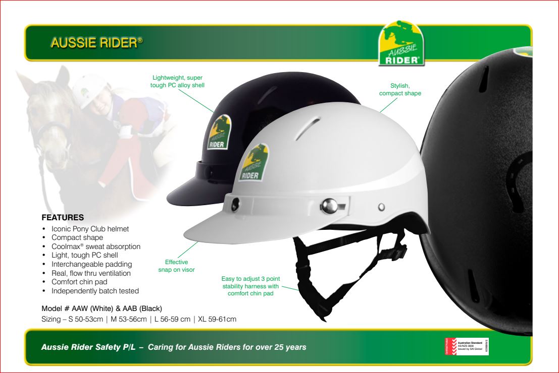 Aussie hot sale rider helmet