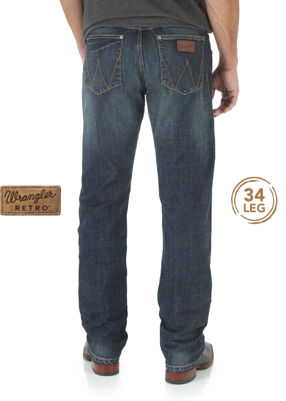 Wrangler Retro Slim Straight Jean 34 Leg